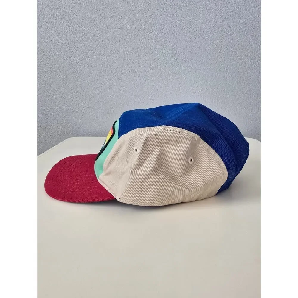 Rocky Mountain Park Hat Colorblock Strapback Vintage Outdoor Cap Streetwear Camp - Picture 3 of 7